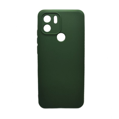 Чехол Silicone Cover с защитой камеры для Xiaomi Poco C51 (зеленый)